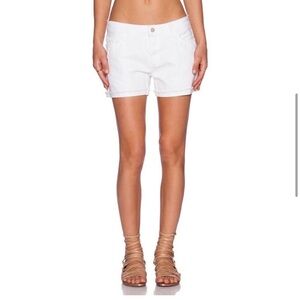 J Brand x Revolve Joanie Boyfriend Denim Short White Distressed Jean Short 30
